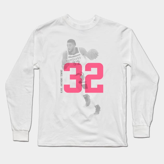 Karl-Anthony Towns Long Sleeve T-Shirt by Legendary